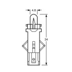 12V 1,2W pistorasia MFJF / BG8.5-5.5D MUSTA