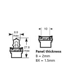 12V 3W Socket B10d BROWN HALOGEN