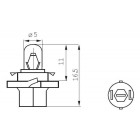 12V 2W pistorasia BX8,4d VIHREÄ