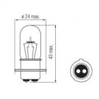 12V 25/25W Socket PX15d Moottoripyörän ja mopon ajovalon polttimo