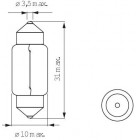 12V 10W Pistorasia SV8,5 11x31mm