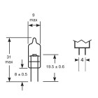 12V 20W Socket G4 BI-PIN halogeenipolttimo