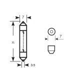 12V 5W Pistorasia SV7 7x31mm