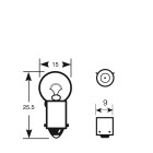 24V 5W Socket BA9s Merkkivalo ja seisontavalolamppu