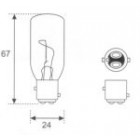 Ampoule bateau et navigation Douille 24V 25W BAY15d