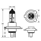 12V 60/55W H4 Ring LONGLIFE, takuu 3 vuotta