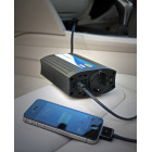 Virtamuunnin 12V-220V 150W USB 2A