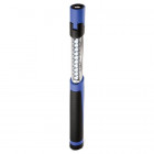 Telescopic LED work lamp, rotatable end lamp, with magnet