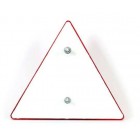 Atstarojošs trīsstūrveida sarkans ar skrūvēm 15x15x15cm 1gab