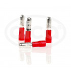 Wire end red tube type 4 mm. BLISTER 10 pcs