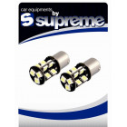 Led-polttimot 12V BAY15d / P21/5W 19xSMD-tyyppisellä LEDillä, CANBUS-virheilmoituksenpoistolaitteella, VALKOINEN