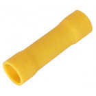 Kaapelikenkä keltainen kaapelin jatkeelle 6,8 mm. Myyntipakkaus 100 kpl