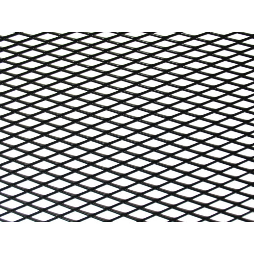 Alumiiniverkko MUSTA 100x25cm isommalla reiällä AutoMax
