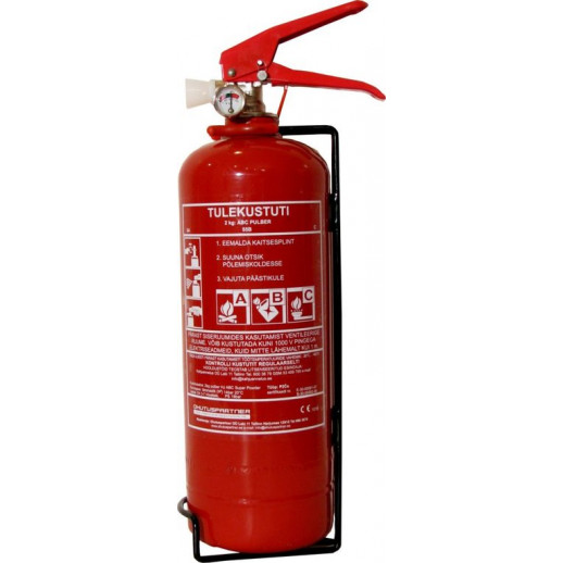 Tulekustuti 2 kg pulber manomeetriga ABC