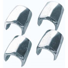 Afstemningsdæksel til slange- eller rørendeklemme. Ved. 10 mm. 4 stk KROM