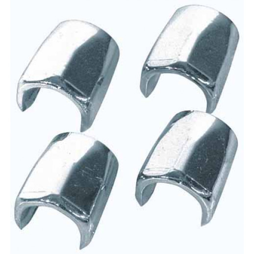 Afstemningsdæksel til slange- eller rørendeklemme. Ved. 10 mm. 4 stk KROM