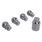 Pyörän lukkomutterit 12x1,5 23C 4 kpl