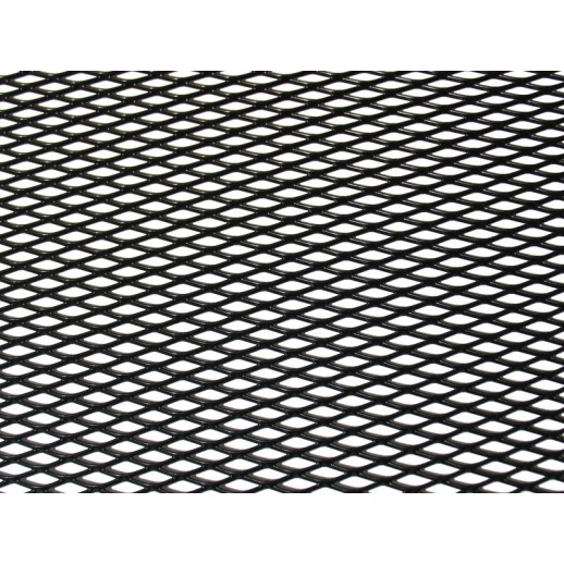 Alumiiniverkko MUSTA 100x25cm pienemmällä reiällä AutoMax