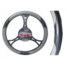 Steering wheel cover BLACK-GRAY 37 - 39 cm Automax