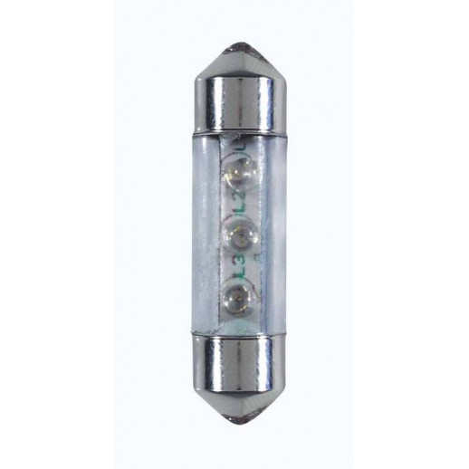 LED 3 12V SV8,5 10x36mm ŽALIA 2vnt