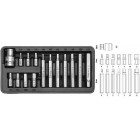 15-piece set of nozzles, 6-sided, CrV