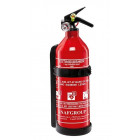 Fire extinguisher with manometer made of aluminum 1kg. Meets all requirements, also suitable for maritime use.