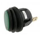 Key switch round green LED 12V IP65