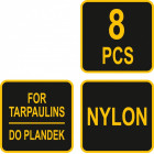 Tendi kinnitus klambrid kruvitavad 8tk Vorel