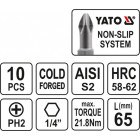 10-piece set of double-sided drill bits