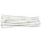 Cable ties 150x2.5mm WHITE 100 pcs