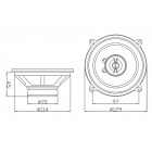 Autokaiuttimet 13cm R130 80W Blow