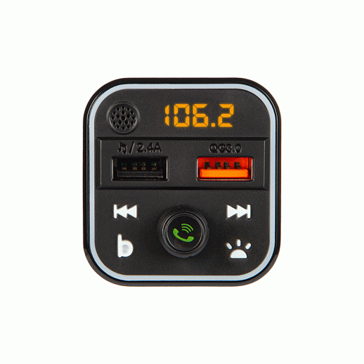 FM Transmitter Bluetooth5 + QC3.0 RGB Blow