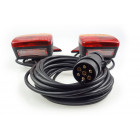 Set of trailer lights with magnet 7.5m