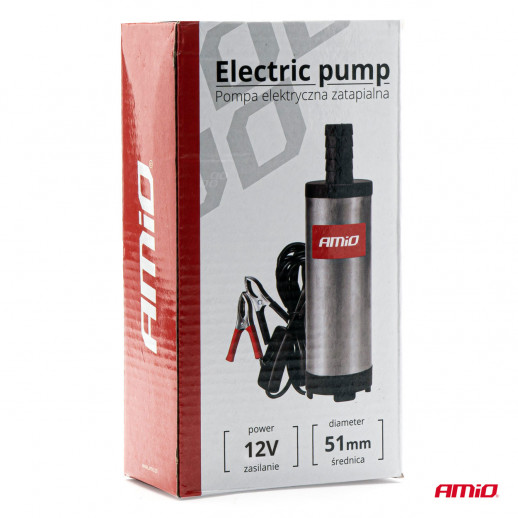 Pompe diesel submersible électrique 12V, diamètre 51 mm Amio