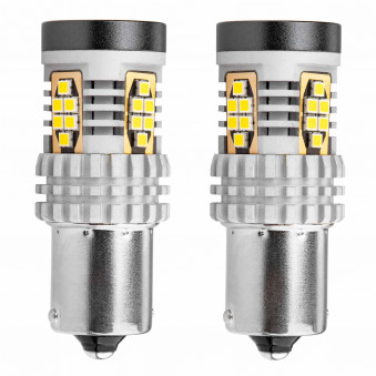 Светодиод CANBUS BA15s P21W 3020 24SMD 1157 2В/24В, 02797