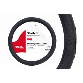 Рули черные с дырочками SWC-09-L (39-41см) Amio, 01366