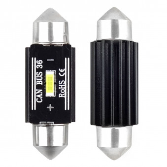 LED CANBUS UltraBright 36mm 12V/24V Amio, 02442