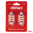 Светодиод CANBUS 4014 12SMD Festoon C5W C10W C3W 39 мм Белый 12 В/24 В Amio