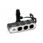 Розетка прикуривателя SOC4 3+1 USB Amio