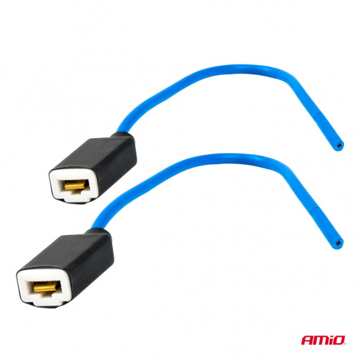 Connector for H1 / H3 bulb, ceramic 2pcs Amio