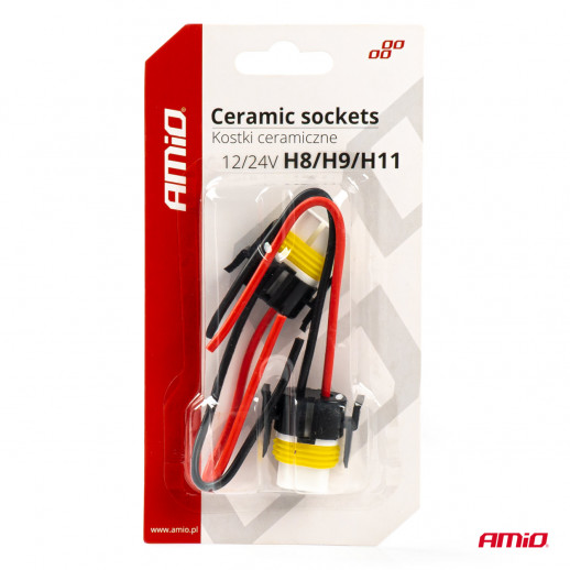 Розетки керамические H8/H9/H11 2 шт Amio