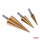 Forets coniques pour métal 4-32mm 3 pcs Amio