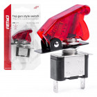 Kytkin kannella punaisella valolla 12/24V 20A Amio