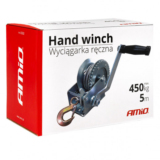 Hand winch 5m 450kg Amio