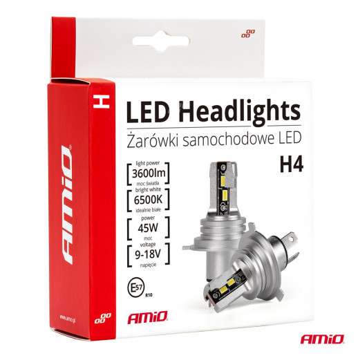 Led ajovalojen polttimot H4 H-mini AMiO
