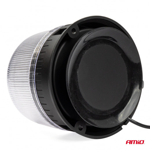 Vilkur 24LED 12/24V valge klaasiga magnetiga Amio