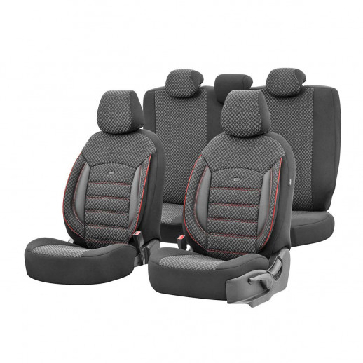 Istuinpäälliset OTOM SPORT PLUS 102 punaisella raidalla