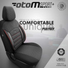 Istuinpäälliset OTOM SPORT PLUS 102 punaisella raidalla
