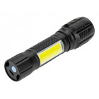 LED tactical flashlight XL USB + case
