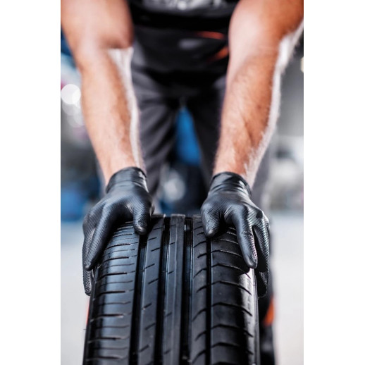 Nitrilhandskar GoGrip svart stl L, 50 st